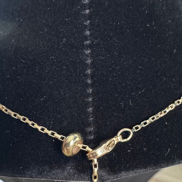 Serefina Anthropologie Gold Necklace with Tear Drop Pendant - Picture 3 of 6